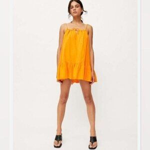 Urban Outfitters Uo Nova Ruffle Frock Dress Size Medium